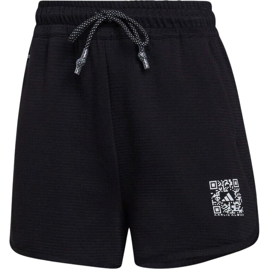 Adidas X Karlie Kloss Logo Design Comfortable Soft Skin-Friendly Mid-Rise Shorts Women Shorts Black HC2945