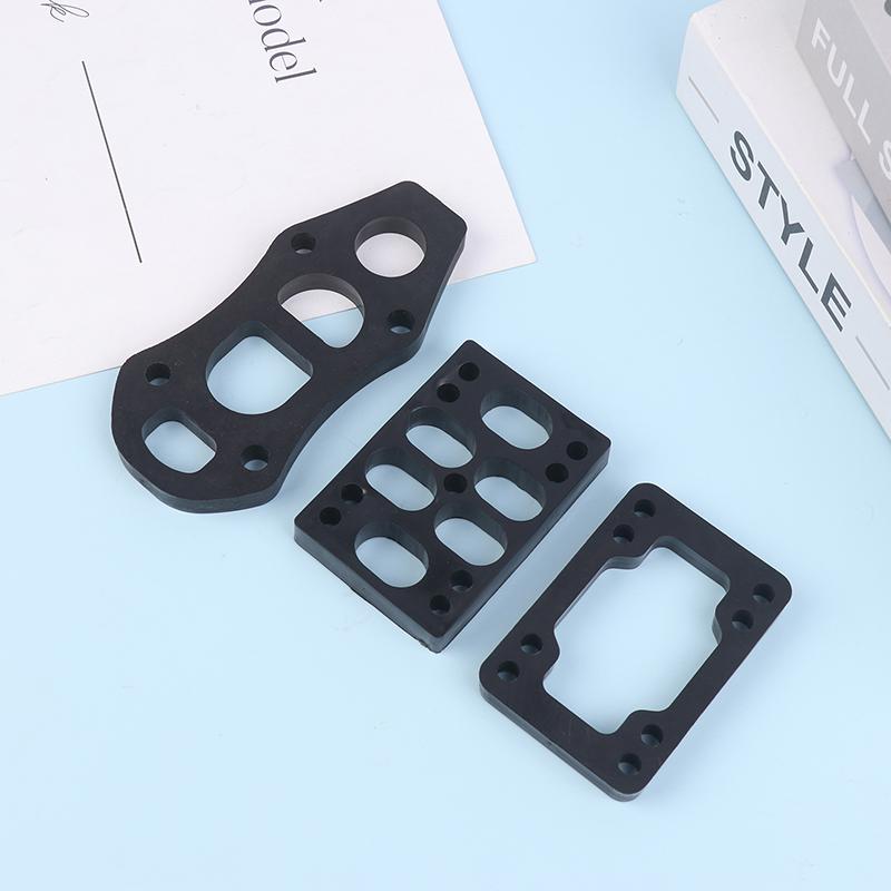 1 Stück Schwarze PU Longboard Riser Pads Skateboard Stoßdämpfer für Truck Montagezubehör Erwachsene Kinder Outdoor Sportwerkzeug