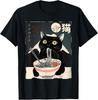 Cat Ramen Japanese Funny Graphic Tees Kawaii Cat Anime Gifts Unisex T-Shirt