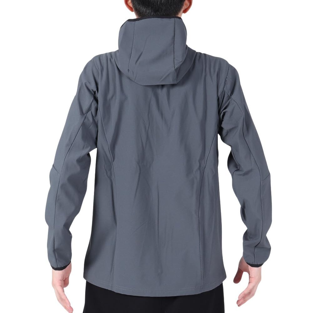 Mizuno Tech Shield Training Ombre Blue Size S MC-LINE Jacket, Windproof, Stretch, Water-Repellent, Gray/Hibiscus Pink, (32MCA653)