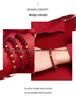 Gold Cinnabar Pixiu Bracelet with Lucky Beads and Curved Tube for Women – 999 Pure Gold DIY Gift