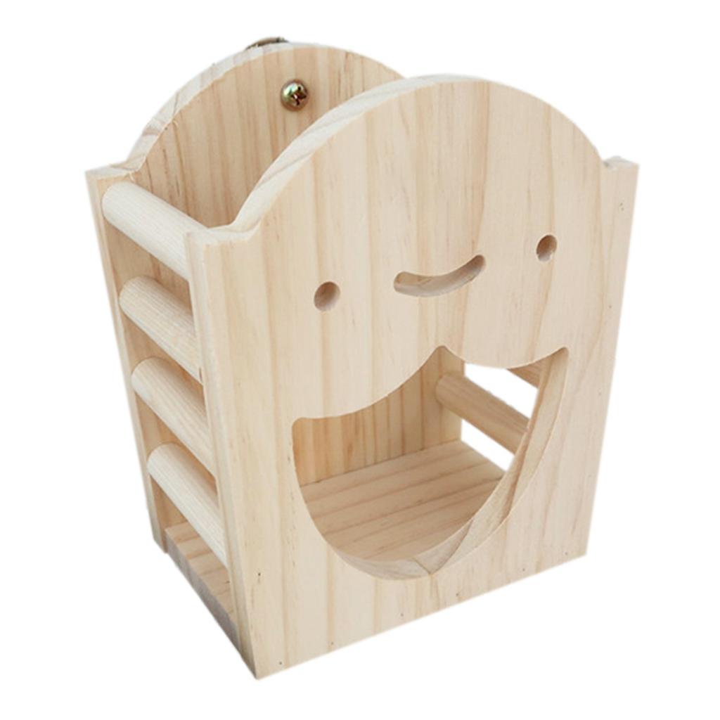 Bunny Chinchilla Cute Standing Wooden Rabbit Feeder Hay Box Hay Dispenser Stand Holder