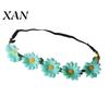 Adjustable Daisy Crown for Girls Sunflower/Daisy Wreath Headband Women Girls, Flower Headpiece, Daily Wear Silk Beach Photography Summer Dress