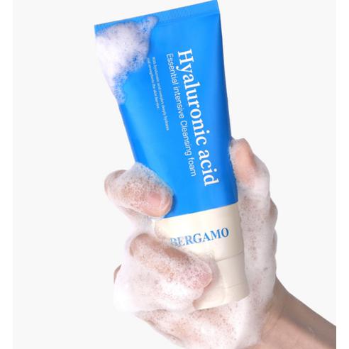 BERGAMO Hyaluronic Acid Essential Intensive Foam Cleansing Hydrating Facial Cleanser 120ml