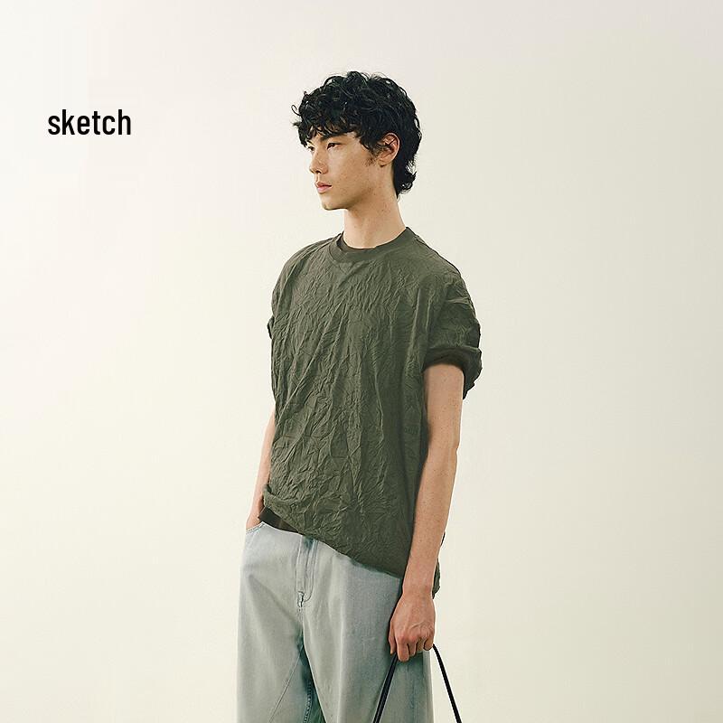 Suxie Men's 2026 Summer Loose-Fit Round Neck Longline T-Shirt