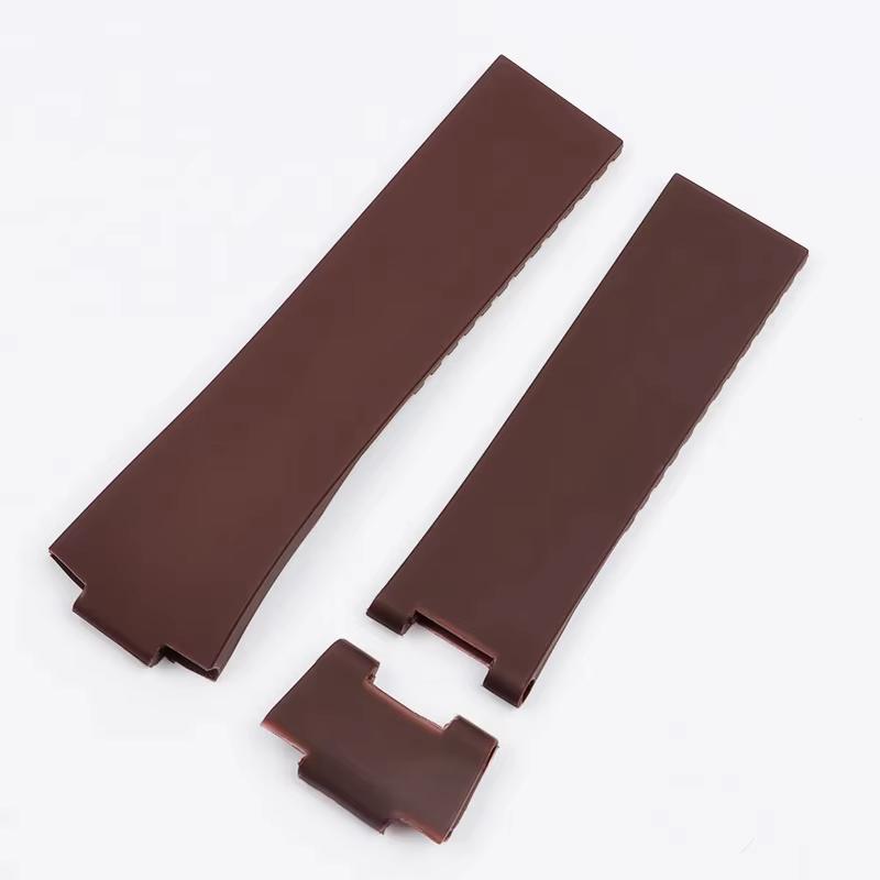 High Quality Diving Silicone Rubber WatchBand Belt For Ulysse Nardin Men's Strap Stainless Steel Folding Clasp 25*12mm