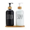 2 STuks 500ml Glazen Zeepdispenser Met Drukpomp Zeepdispenser Voor Reizen Of Huis Badkamer Aanrecht Accessoires