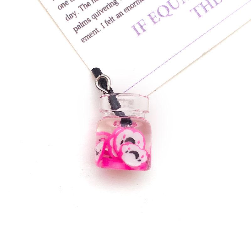 DIY Resin Pendant: Rose Red Lipstick Candy Butterfly Teddy Bear Ice Cream Milk Bottle Charm