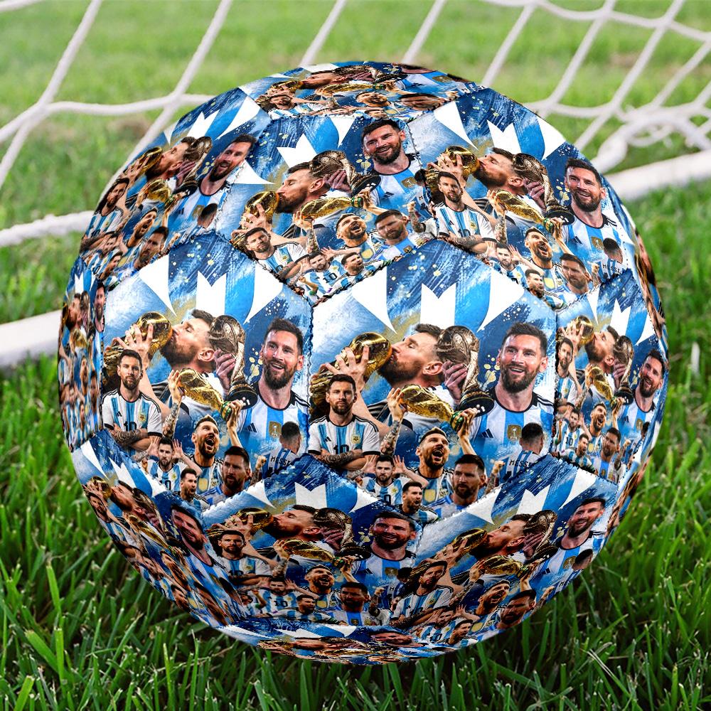 Messi 10 Number Football Soccer Ball Size 5 Football Machinestitched Indooroutdoor Universal Football Unique Gift For Soccer Lovers