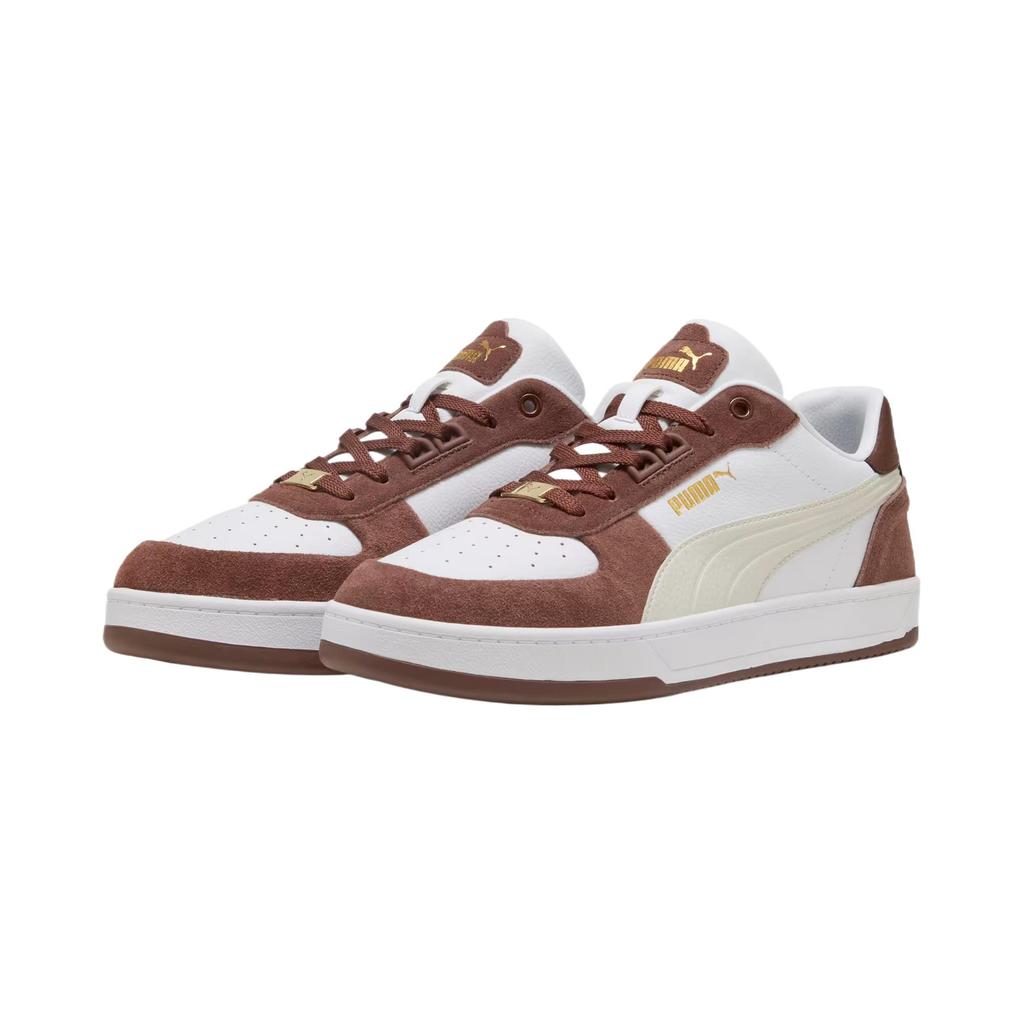 PUMA Caven 2.0 Low top Skateboard Shoes Men's White Brown 395080-08