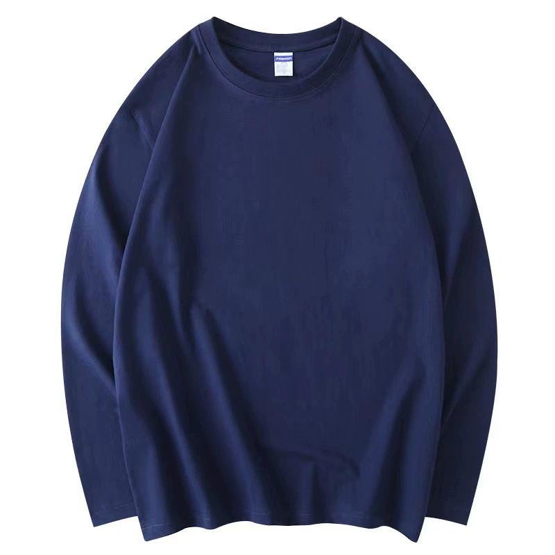 Summer Autumn Longsleeve Loose Causal Unisex Tops Cotton T-shirts Solid Multi Colors Long Sleeve Street Tees