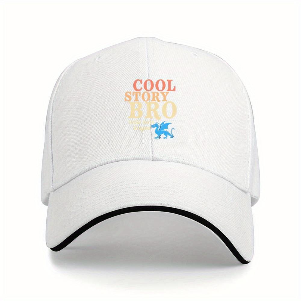 1pc COOL STORY BRO Needs More Dragons Baseball Cap with Blue Dragon Graphic  Lightweight Sporty Hat One Size