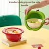 Durable PP Materials Kitchen Drainer Basket Lovely Fruit Shape Colander For Fruits Vegetables Snacks Storage And Display