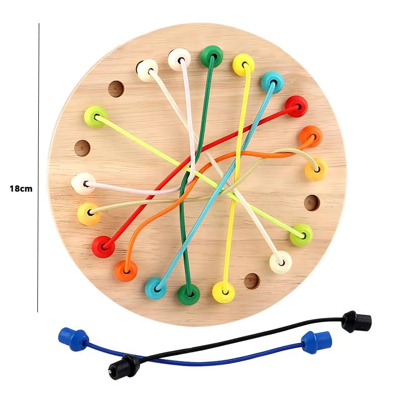 Kid Rope Knots Sensory Social Board Game Logical Thinking Challenge  Colore Twisted Connected Line Brain Strategy Fun Table Game