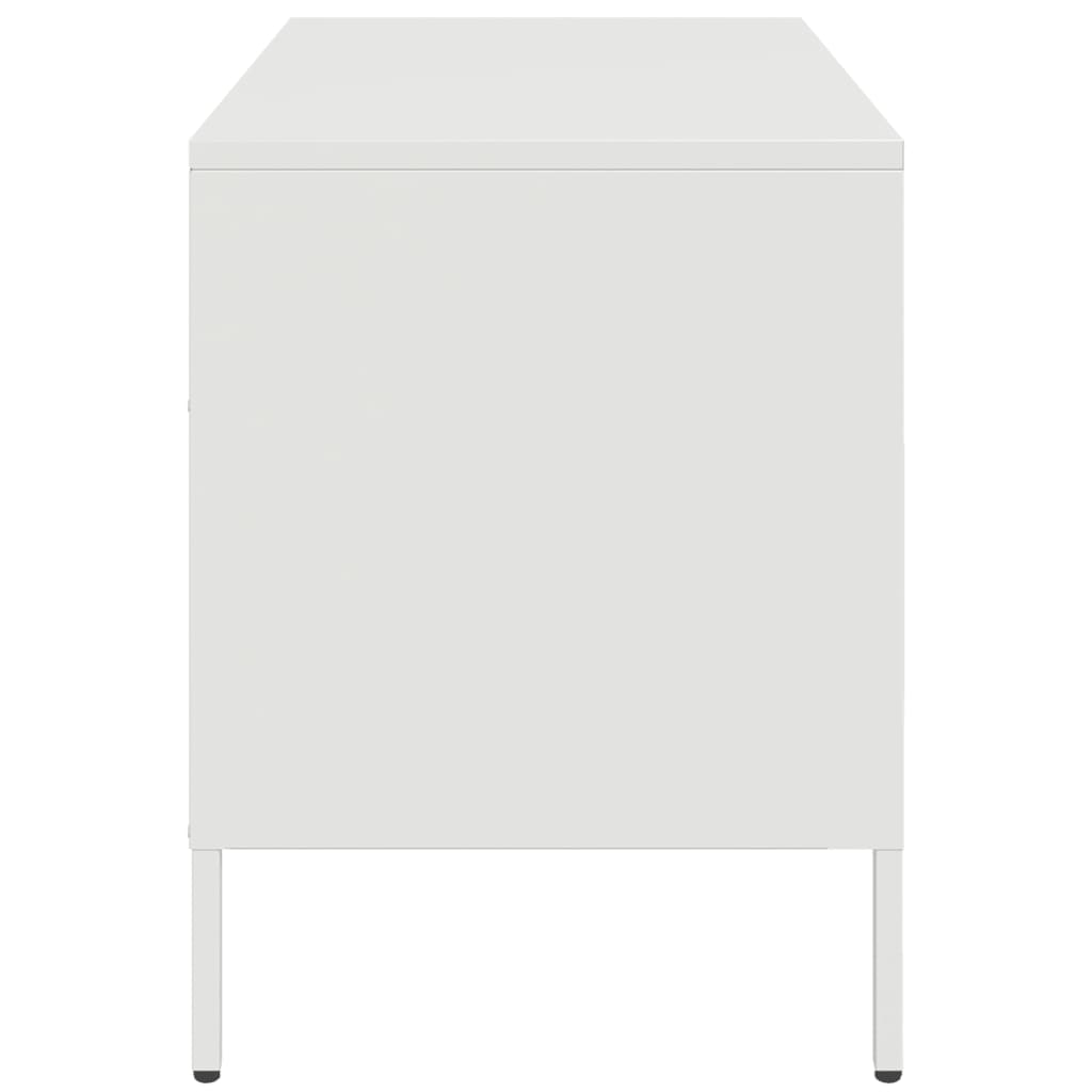 Vidaxl Szafka Pod Telewizor, Biała, 68X39X50,5 Cm, Stalowa