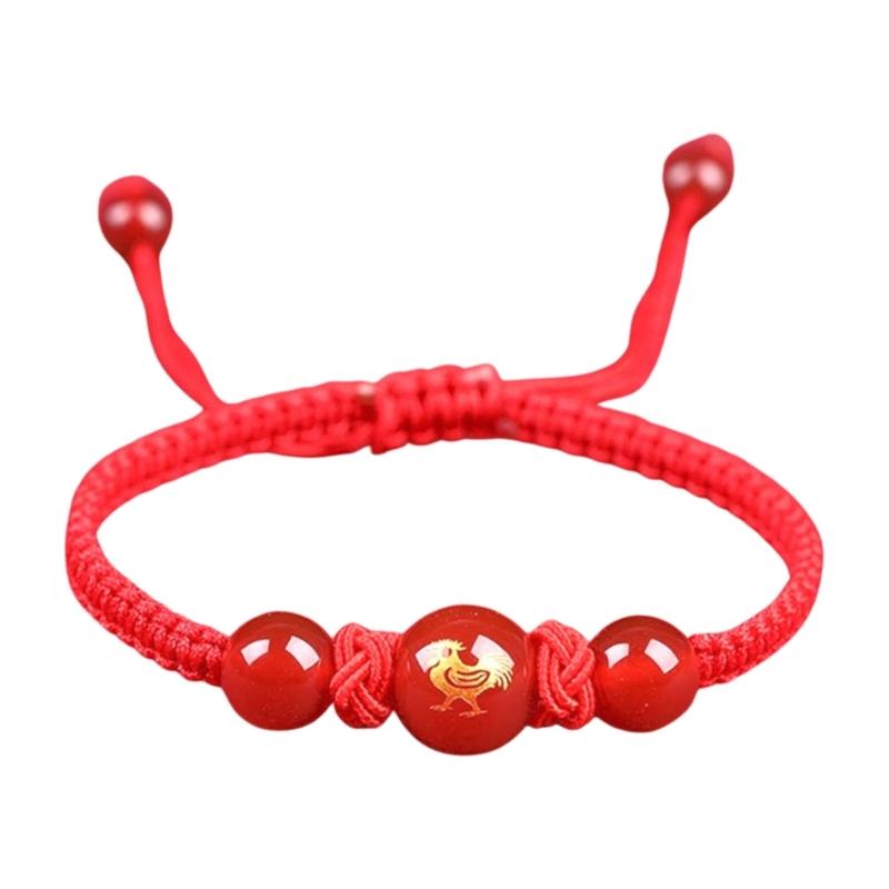 Chinese Snake Red String Bracelet Adjustable Charm Jewelry Luck Braided Rope Bracelet Suitable for Women and Men Present