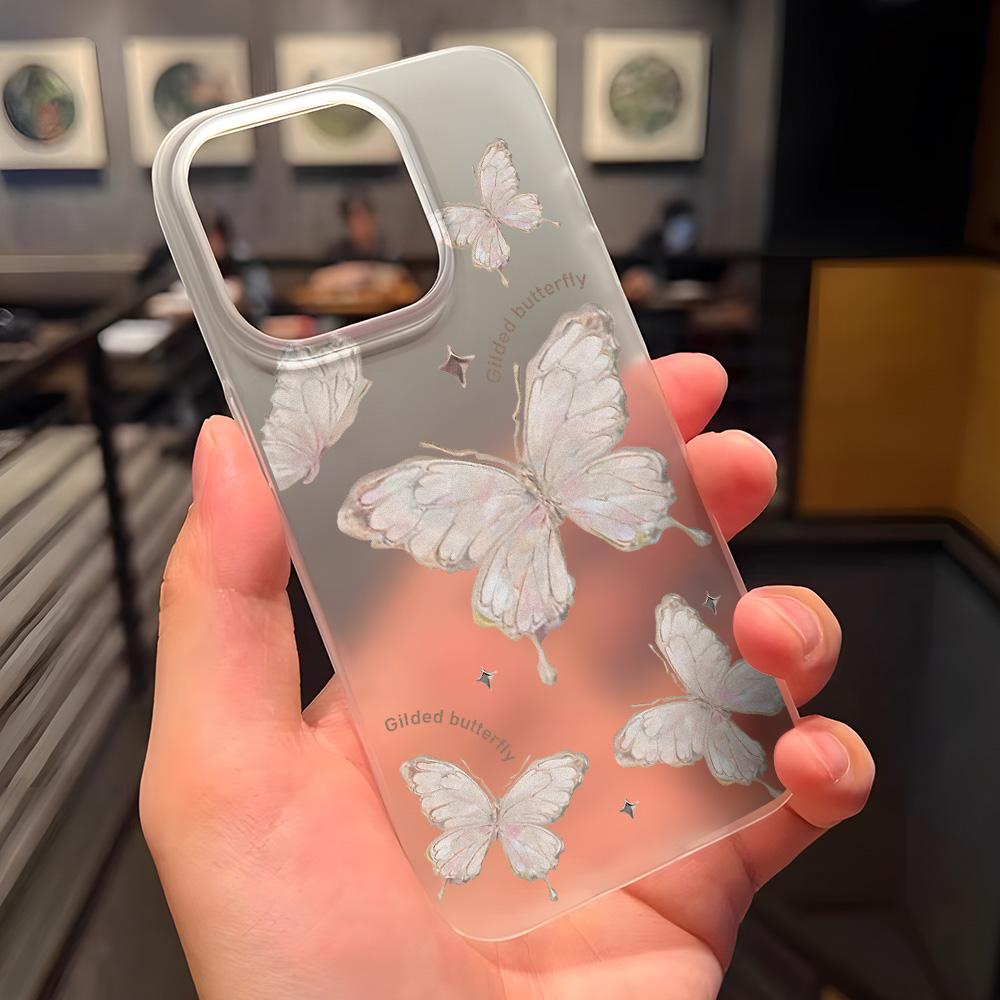 Etui na telefony komórkowe iPhone 11 13 15 Pro Max 12 14 Pro Max Etui iPhone 16 15 Plus 13 Pro 12 Mroźna tekstura Malowane kwiaty z kreskówek