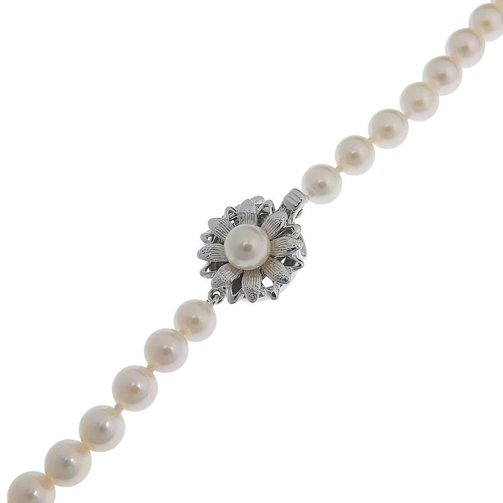 Pearl Necklace Silver/Pearl 68g Women Used