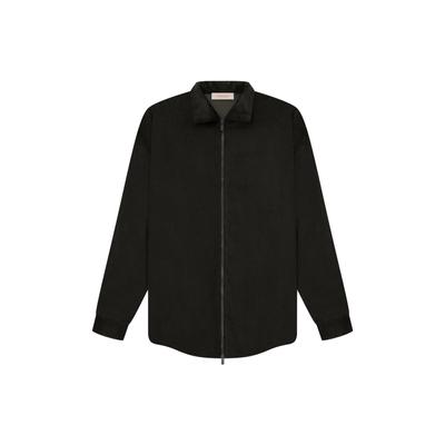 SS23 Corduroy Shirt Jacket with Plush Lining Men Outerwear Off-Black FOG-SS23-045