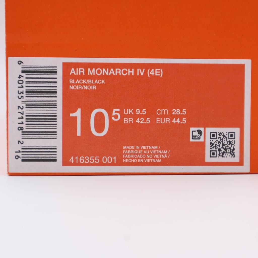 416355-001 Nike Air Monarch 4 4E Schwarz (Extra breit) (Herren)