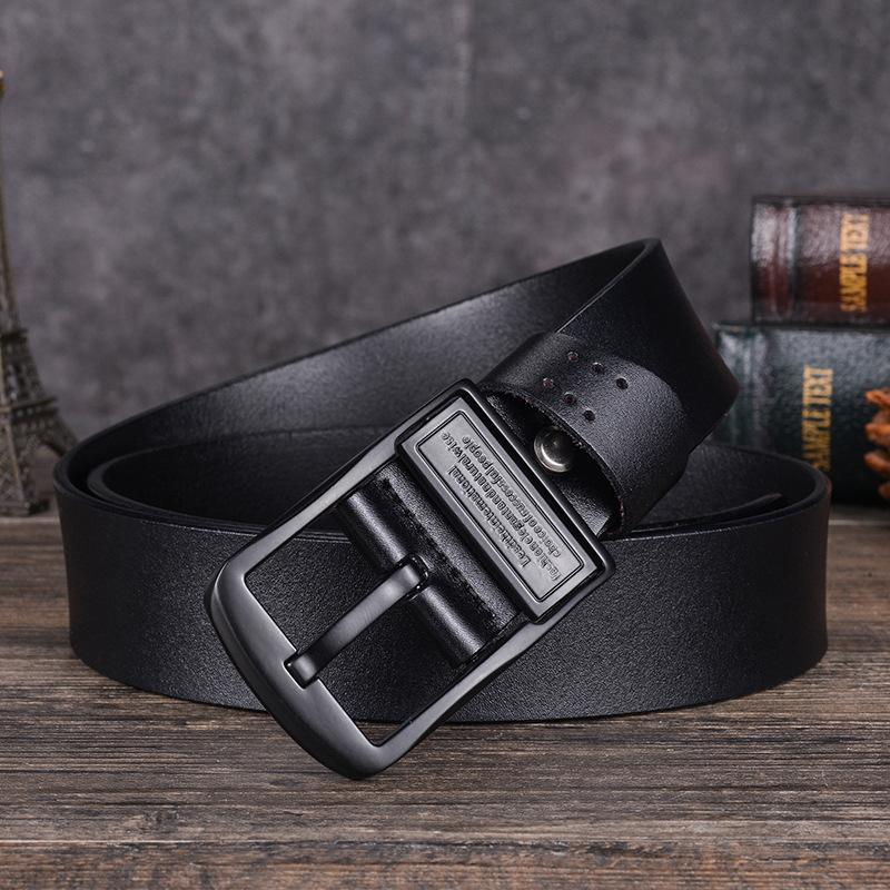 Men'S Leather Belt Cowhide Belt Men'S Casual Retro Belt