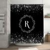 Vintage Pattern Shower Curtain Waterproof Home Decoration Bathroom Accessories Red Floral Print 3D Printed Fabric Shower Curtain