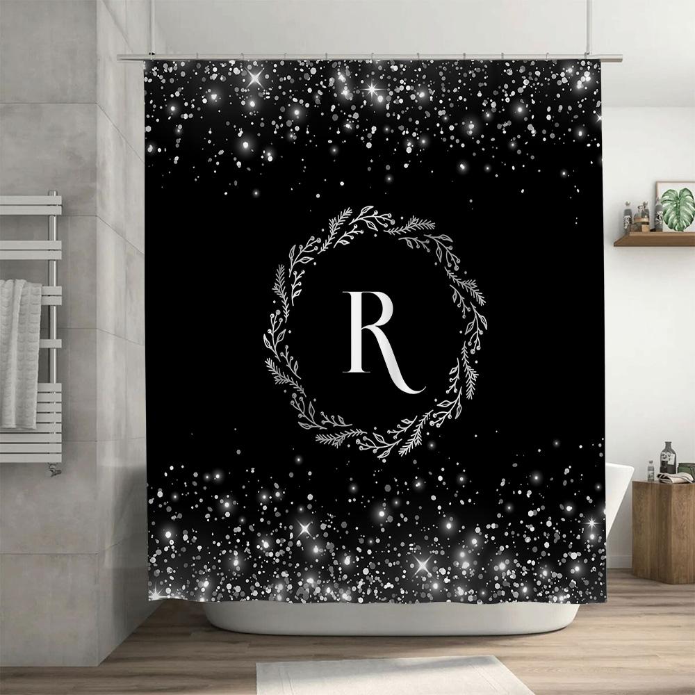 Vintage Pattern Shower Curtain Waterproof Home Decoration Bathroom Accessories Red Floral Print 3D Printed Fabric Shower Curtain