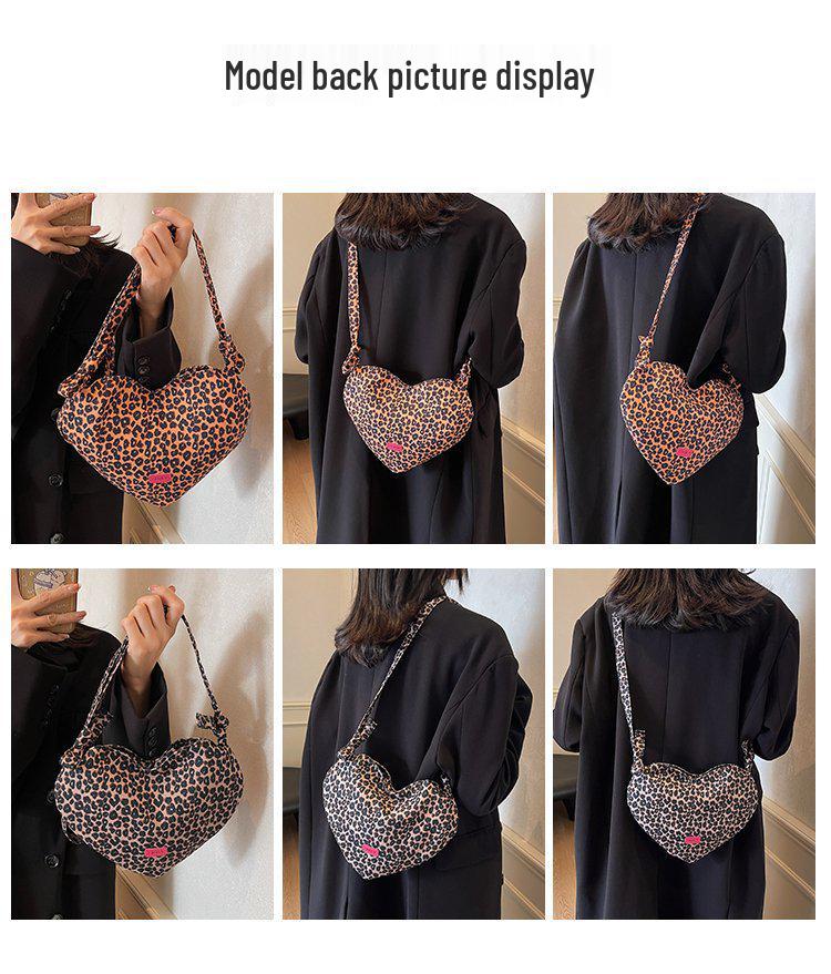 Chic Leopard Print Crossbody Bag - Spring Style, Versatile Women's Handbag for Students, Retro Casual Single Shoulder Bag.