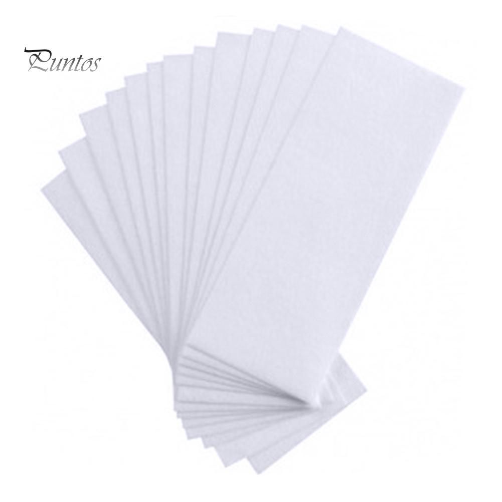 Body 100 ks Dámské jednorázové netkané voskové depilační papírky Pásky pro odstraňování chloupků na ruce a nohy