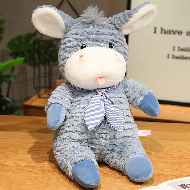 Cute Soft and Stubborn Donkey Plush Toys for Girls Birthday Gifts Doll Decorations Furniture Doll Ornaments