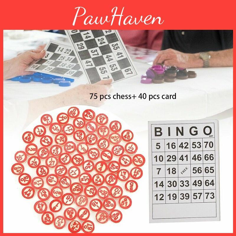 Educational Bingo Card Set For Kids Includes 40 Cards And 75 Checkers Enhances Cognitive Abilities And Promotes Hands-on Learning