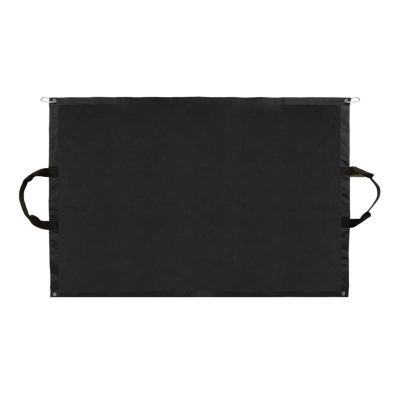 

Мешок для сбора листьев, контейнер для хранения листвы с усиленными ручками для переноски, легко крепящийся садовый травосборник чёрный