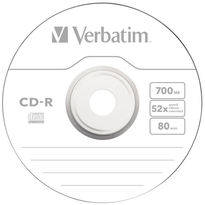 VERBATIM - VERBATIM ICA CD REC CD-R REGISTRABILE 80 MIN 700 Mo