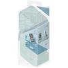 Sonic FD-2045-LB Pen Case Kakusta Portable Pen Stand with Wide Drawer, Light Blue