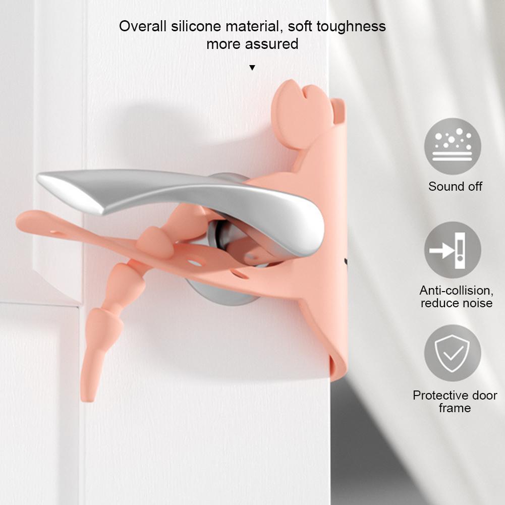 Dveřní zavírací tlumič Tichý zámek Objímka Dveře ložnice Volné Ne pevně připevněné Dveřní klip Podložka Místnost Pro zabránění foukání větru Dveřní hluk Podložka