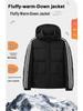 Jachetă cu glugă și puf Adidas Unisex cu Trei Benzi - Palton de Iarnă Trendy