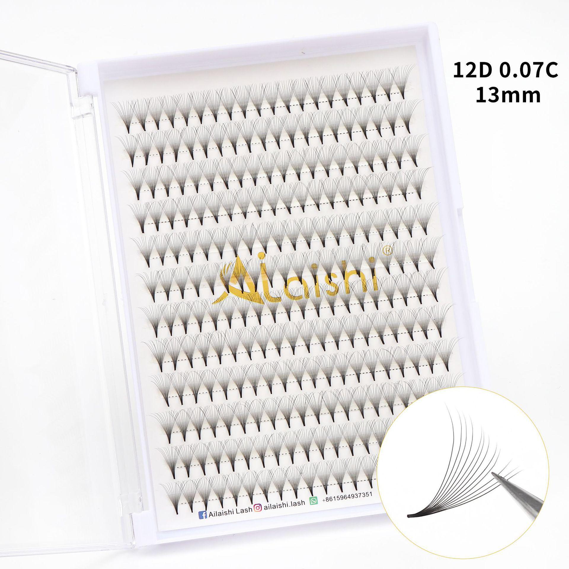 

Накладные ресницы Cross-Border Pointed Curl Single Cluster 0.05 - густые, естественно выглядящие накладные ресницы