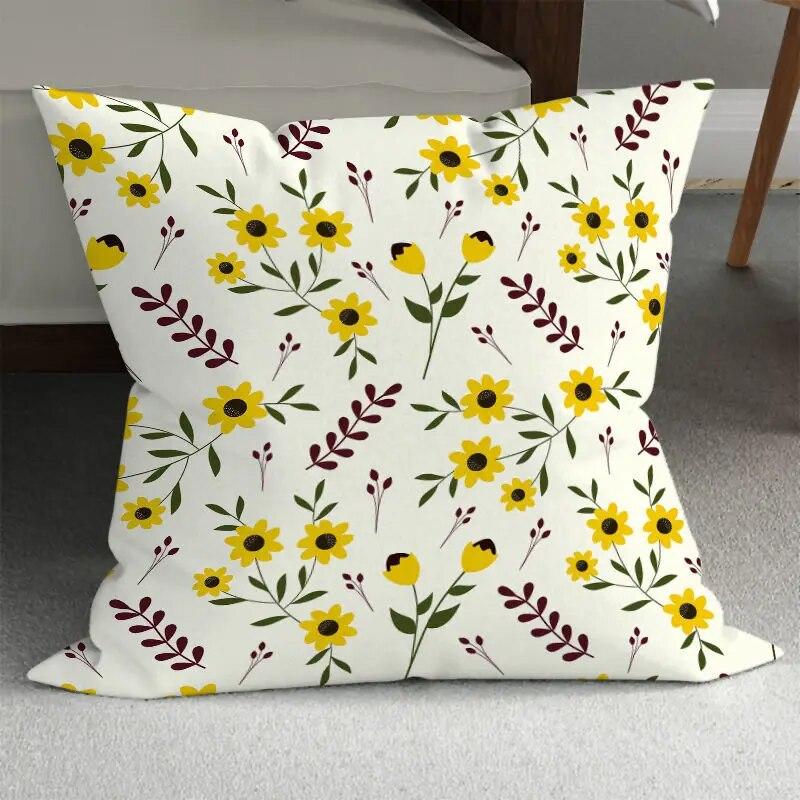 Spring Beautiful Pillowcase Abstract Floral  Living Room  Bed Sofa
