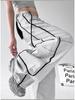 Unisex American Retro Patchwork Wide-Leg Gray and White Jeans - 2025 Summer Casual Loose Fit