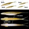 deps Sakamata Shad 6 Inch Soft Fishing Worm Watermelon Pro Blue, 6 Pieces