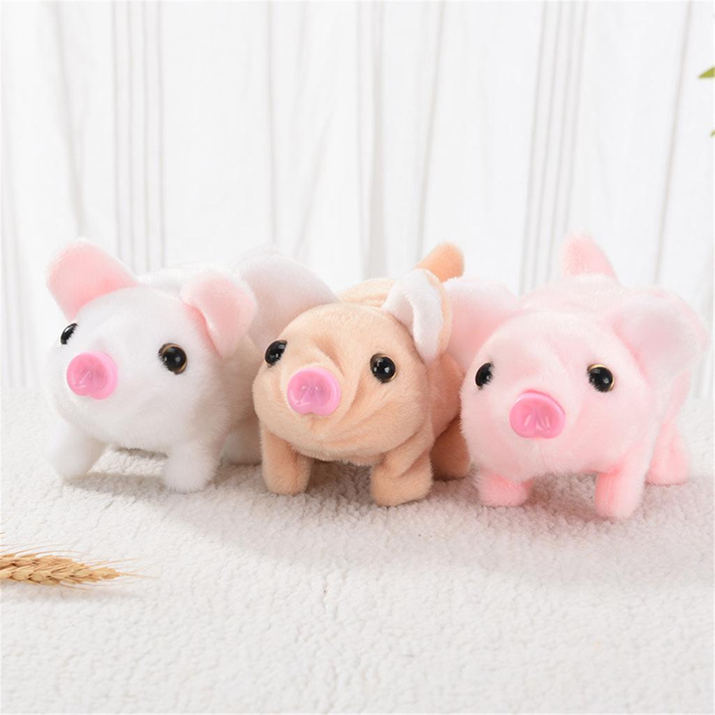Stuffed Animal Oinking Walking Pig Nose Twitching Electric Plush Toy Great Gifts for Toddlers Boys Girls Kids