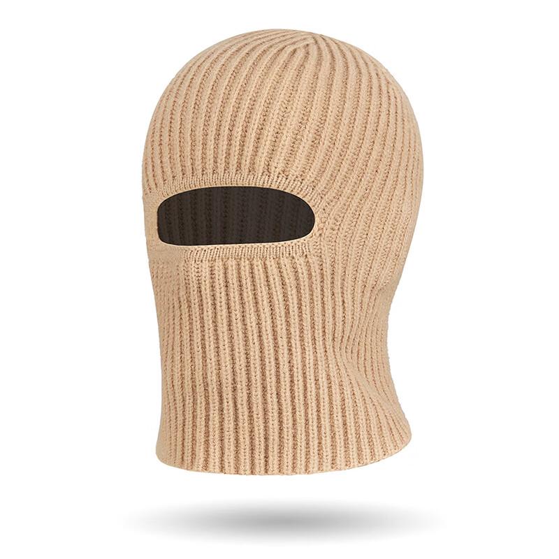 ZHENYUEQI Wool Knit Retro Balaclava Hat One Size