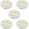 Othmro 5Pcs 1.22in Dia LED Chip Bulb Super Bright High Power 15-17V 3000K 2835 Aluminum LED Bulb Surface Mounted Device Light Beads Floodlight for
