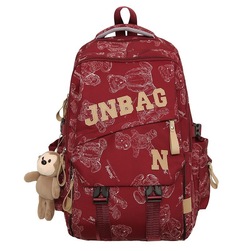 Schoolbag Children Elementary School Students Girls Junior High School Boys High School Letters Large Capacity Backpack