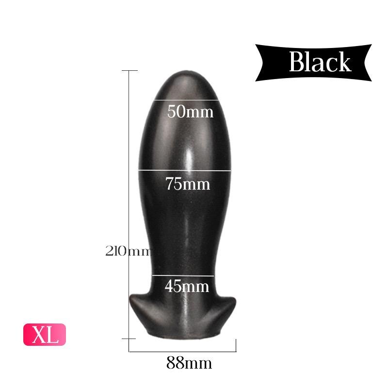 XXL Silicone Plug, Huge Soft Liquid Silicone Design with Comfort Base, Flexible Large Size Toy for Couples, Multiple Sizes Available
