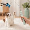 Juguetes Electrónicos Silenciosos para Mascotas Varita Mariposa Eléctrica para Gatos Recargable Juguete de Varita Interactiva Rotación 360 Auto-Juego Automático para Gatos con 2