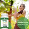 Pslalae Capsules naturelles de nettoyage intestinal, contenant de la cosse de psyllium et de la feuille de séné, soulagent les ballonnements et nettoient le tube digestif.
