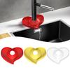 Heart Shape Diversion Drain Pad Splash Faucet Splash Plate New Drip Catcher Mat  Kitchen