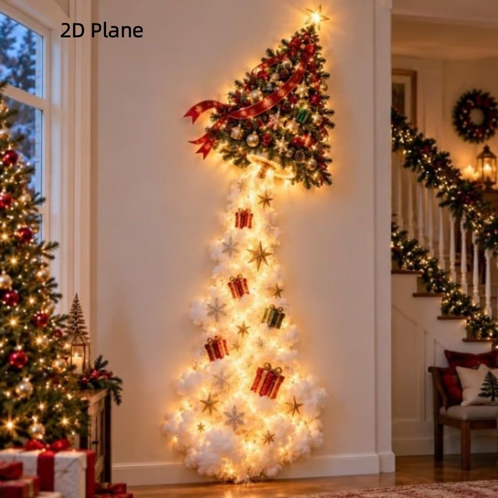 Elk Christmas Magic Trail Wall Light Snowman Snowflake Christmas Decoration Door Decor