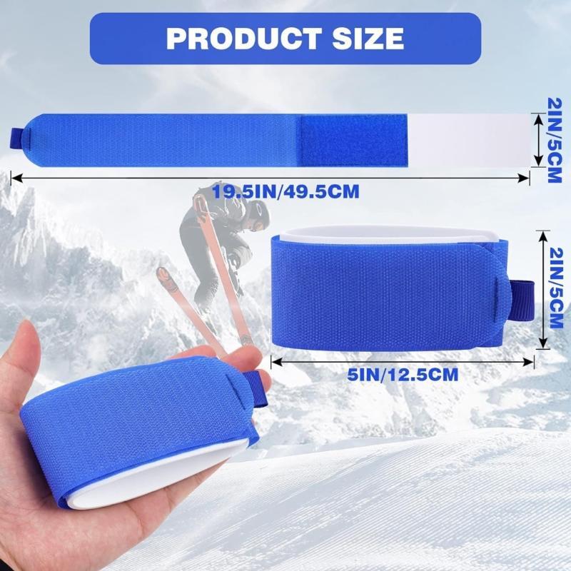 Snowboard Strap Ski Board Fixing Wrap Skis Snowboard Binding Strap Ski Fasteners Ski Tie Wrap Fastening Fixing Strap